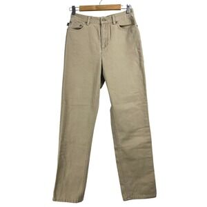 Lauren‎ Jeans Co Ralph Lauren Women's Size 6 Tan Cotton Straight Leg Jeans